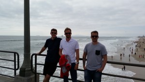 Magnus & Magnus visited Huntington beach. Note that the sun doens't always shine in LA.